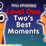 @Numberblocks- #Stayathome | Level One | FULL EPISODES | All the Best Two Moments! | #HomeSchooling - Kingdom Kids Zone, Little Learners - Numberblocks
