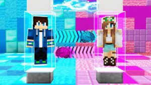 I SWAPPED BODIES with MY GIRLFRIEND! (Minecraft Brain Swap) - Gameplay, Kingdom Kids Zone, Minecraft - EYstreem