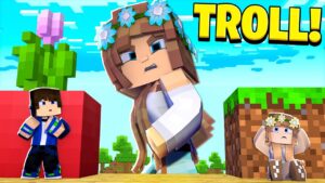 TROLLING MY GIRLFRIEND IN HIDE AND SEEK with HACKS in Minecraft! - Gameplay, Kingdom Kids Zone, Minecraft - EYstreem