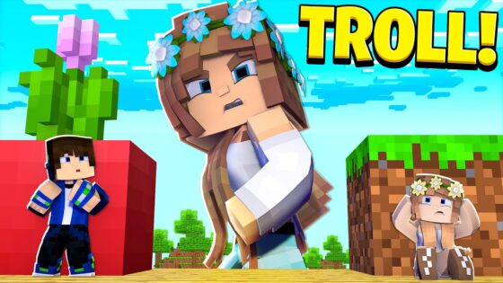 TROLLING MY GIRLFRIEND IN HIDE AND SEEK with HACKS in Minecraft! - Gameplay, Kingdom Kids Zone, Minecraft - EYstreem