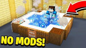 How to Build a WORKING HOT TUB in Minecraft! (NO MODS!) - Gameplay, Kingdom Kids Zone, Minecraft - EYstreem