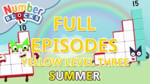 @Numberblocks – #SummerLearning – Yellow Level Three | Full Episodes 10-12 - Kingdom Kids Zone, Little Learners - Numberblocks