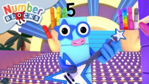 @Numberblocks- Pedal to the Metal with Five! | Learn to Count - Kingdom Kids Zone, Little Learners - Numberblocks