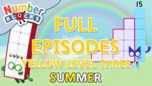 @Numberblocks- #SummerLearning | Yellow Level Three | Full Episodes 7-9 | Learn to Count #WithMe - Kingdom Kids Zone, Little Learners - Numberblocks