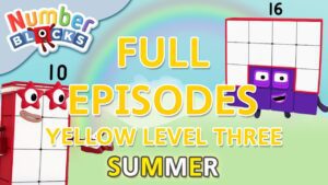 @Numberblocks – #SummerLearning Numberblocks – Yellow Level Three | Full Episodes 13-15 - Kingdom Kids Zone, Little Learners - Numberblocks