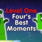 All the Best Four Moments! | Level 1 | Numberblocks - Kingdom Kids Zone, Little Learners - Numberblocks