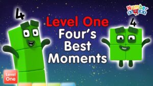 All the Best Four Moments! | Level 1 | Numberblocks - Kingdom Kids Zone, Little Learners - Numberblocks