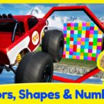 Learn Colors, Shapes and Numbers | 4K | Educational Video for Kids by Brain Candy TV - Kingdom Kids Zone, Little Learners - Brain Candy TV