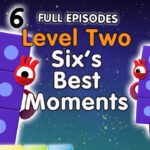@Numberblocks- #Stayathome | Level Two | FULL EPISODES | All the Best Six Moments! | #HomeSchooling - Kingdom Kids Zone, Little Learners - Numberblocks