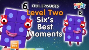 @Numberblocks- #Stayathome | Level Two | FULL EPISODES | All the Best Six Moments! | #HomeSchooling - Kingdom Kids Zone, Little Learners - Numberblocks