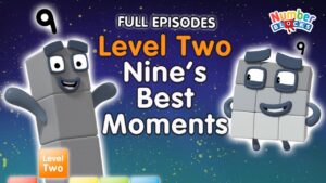 @Numberblocks- #Stayathome | Level Two | FULL EPISODES | All the Best Nine Moments! | #HomeSchooling - Kingdom Kids Zone, Little Learners - Numberblocks