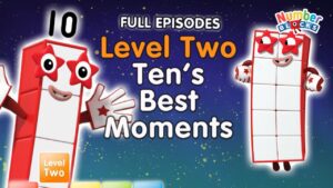 @Numberblocks- #Stayathome | Level Two | FULL EPISODES | All the Best Ten Moments! | #HomeSchooling - Kingdom Kids Zone, Little Learners - Numberblocks