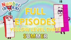 @Numberblocks- #SummerLearning – Yellow Level Three | Full Episodes 25-27 - Kingdom Kids Zone, Little Learners - Numberblocks