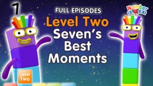 ​@Numberblocks- #Stayathome | Level Two | FULL EPISODES | All the Best Seven Moments! - Kingdom Kids Zone, Little Learners - Numberblocks