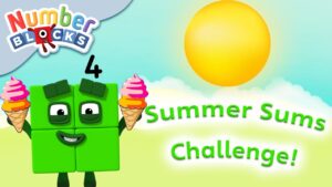 @Numberblocks- Number Challenge | Summer Sums ☀ - Kingdom Kids Zone, Little Learners - Numberblocks