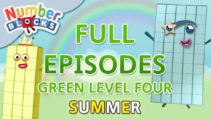 @Numberblocks- #SummerLearning | Green Level Four | Full Episodes 1-3 | Learn to Count #WithMe - Kingdom Kids Zone, Little Learners - Numberblocks