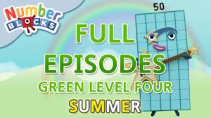 @Numberblocks- #SummerLearning β Green Level Four | Full Episodes 4-5 - Kingdom Kids Zone, Little Learners - Numberblocks