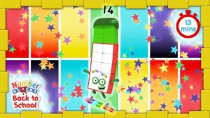 @Numberblocks- #BacktoSchool | Level Three | All the Best Fourteen Moments | FULL EPISODES - Kingdom Kids Zone, Little Learners - Numberblocks