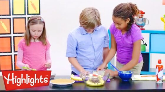 Make it recipe: Banana Fruit Pie | Learning for Kids | Highlights Kids - Kingdom Kids Zone, Little Learners - Highlights Kids