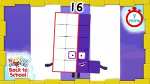@Numberblocks- #BacktoSchool | Level Three | All the Best Sixteen Moments | FULL EPISODES - Kingdom Kids Zone, Little Learners - Numberblocks