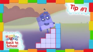 @Numberblocks- Count the Stairs | Top Tips for Mobile Parents Tip #1 | Learn How to Count - Kingdom Kids Zone, Little Learners - Numberblocks