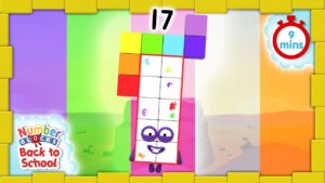 @Numberblocks- #BacktoSchool | Level Three | All the Best Seventeen Moments | FULL EPISODES - Kingdom Kids Zone, Little Learners - Numberblocks