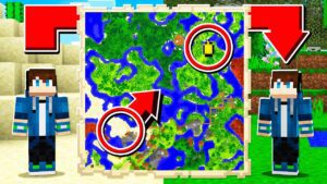 How to TELEPORT Using MAPS in Minecraft! (EP25 Scary Survival 2) - Gameplay, Kingdom Kids Zone, Minecraft - EYstreem