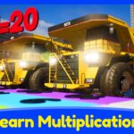 Learn Multiplication with Dump Trucks | Math Video for Kids by Brain Candy TV - Kingdom Kids Zone, Little Learners - Brain Candy TV