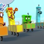 @Numberblocks- Driving the Numbers | Learn to Count - Kingdom Kids Zone, Little Learners - Numberblocks