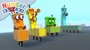 @Numberblocks- Driving the Numbers | Learn to Count - Kingdom Kids Zone, Little Learners - Numberblocks