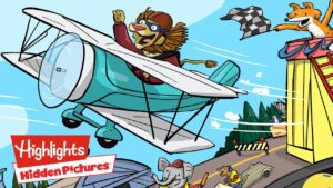 Can You Find the Hidden Paper Airplanes? | Hidden Pictures | Highlights - Kingdom Kids Zone, Little Learners - Highlights Kids