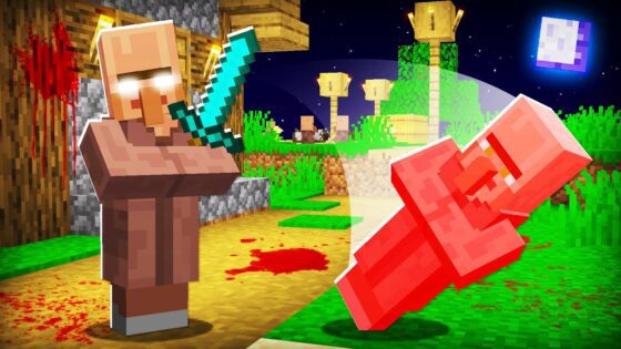 This Minecraft VILLAGE is Hiding a VERY DARK SECRET… (EP29 Scary Survival 2) - Gameplay, Kingdom Kids Zone, Minecraft - EYstreem