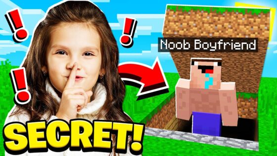 I FOUND noob Girl's SECRET BASE in Minecraft! - Gameplay, Kingdom Kids Zone, Minecraft - EYstreem