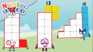 @Numberblocks- #BacktoSchool Numberblocks – Math Solutions: Numbers 11-15 | Learn to Count - Kingdom Kids Zone, Little Learners - Numberblocks