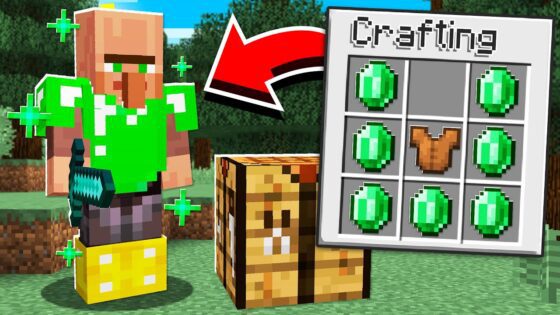 How to Craft VILLAGER ARMOR in Minecraft Tutorial! - Gameplay, Kingdom Kids Zone, Minecraft - EYstreem