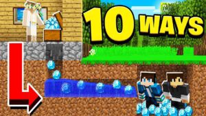 10 WAYS to STEAL DIAMONDS Without Getting CAUGHT! - Gameplay, Kingdom Kids Zone, Minecraft - EYstreem