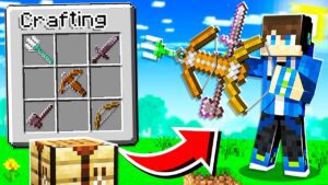 How to COMBINE EVERY WEAPON in Minecraft! - Gameplay, Kingdom Kids Zone, Minecraft - EYstreem