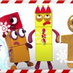 @Numberblocks- #Christmas | Can You Spot the Gingerbread Man? | Character Spotting - Kingdom Kids Zone, Little Learners - Numberblocks