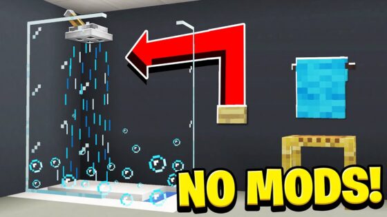 How to Build a REALISTIC WORKING SHOWER in Minecraft! (NO MODS!) - Gameplay, Kingdom Kids Zone, Minecraft - EYstreem
