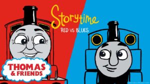 Thomas & Friends™ | Red vs Blue | NEW | Story Time | Podcast for Kids - Kids TV Series, Kingdom Kids Zone - Thomas & Friends