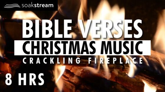 Bible Verses, Peaceful Christmas Songs, and a Crackling Fireplace | 8 HOURS - Hope & Healing, Meditations - SOAKSTREAM - Healing Scriptures