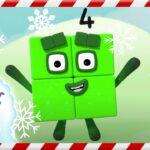 Christmas Advent Calendar – Four | Numberblocks Christmas 2022 Countdown - Kingdom Kids Zone, Little Learners - Numberblocks