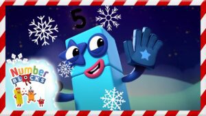 Christmas Advent Calendar – Five | Numberblocks Christmas 2022 Countdown - Kingdom Kids Zone, Little Learners - Numberblocks