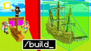 I CHEATED in a BUILD BATTLE Using AUTO BUILD MOD in Minecraft! - Gameplay, Kingdom Kids Zone, Minecraft - EYstreem