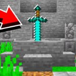 How to Build a SWORD STUCK IN STONE in Minecraft! #Shorts - Gameplay, Kingdom Kids Zone, Minecraft - EYstreem