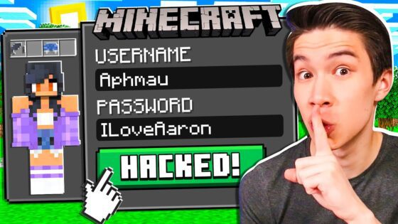 So I HACKED APHMAU’S Minecraft Account… **GOT CAUGHT** - Gameplay, Kingdom Kids Zone, Minecraft - EYstreem