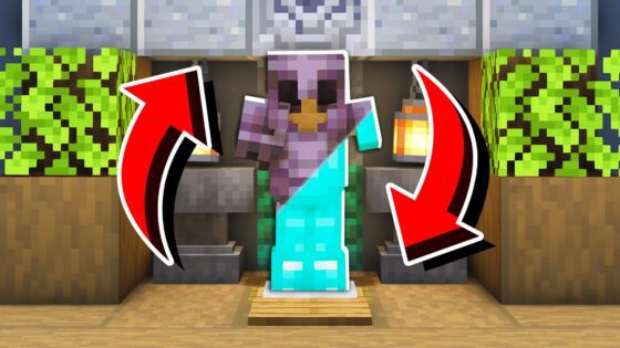 How to Build an ARMOR STAND SWAPPER in Minecraft! (Easy) #Shorts - Gameplay, Kingdom Kids Zone, Minecraft - EYstreem