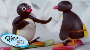 Pingu Learns How to Snowboard! | Pingu Official | Cartoons for Kids - Kids (0-5), Kingdom Kids Zone - Pingu - Official Channel