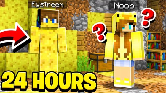 I TROLLED noob Girl for 24 HOURS And She Had NO IDEA! - Gameplay, Kingdom Kids Zone, Minecraft - EYstreem