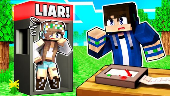 Using a LIE DETECTOR on my GIRLFRIEND in Minecraft! - Gameplay, Kingdom Kids Zone, Minecraft - EYstreem